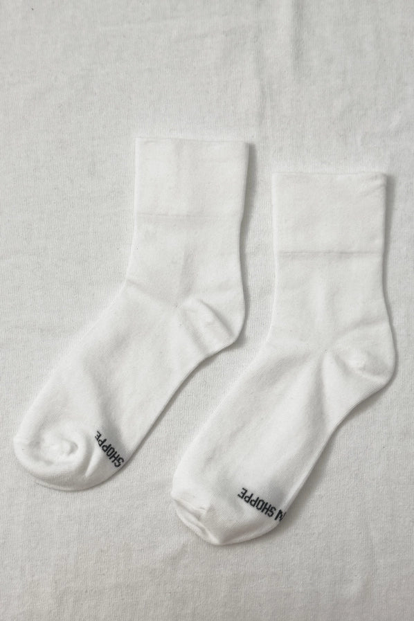 LE BON SHOPPE SNEAKER SOCKS - WHITE