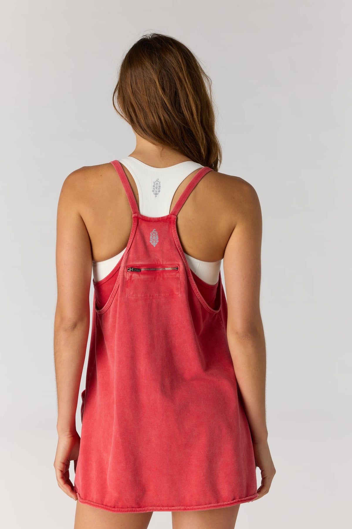 FREE PEOPLE HOT SHOT MINI DRESS - CANDY APPLE