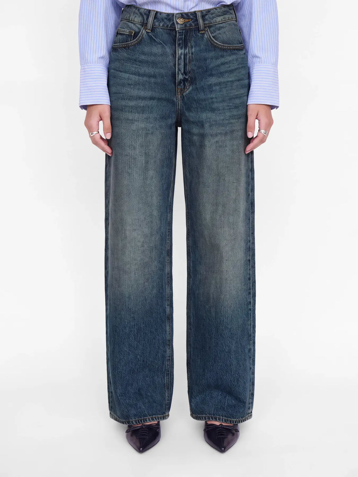JJXX TOKYO WIDE JEANS - BLUE DENIM