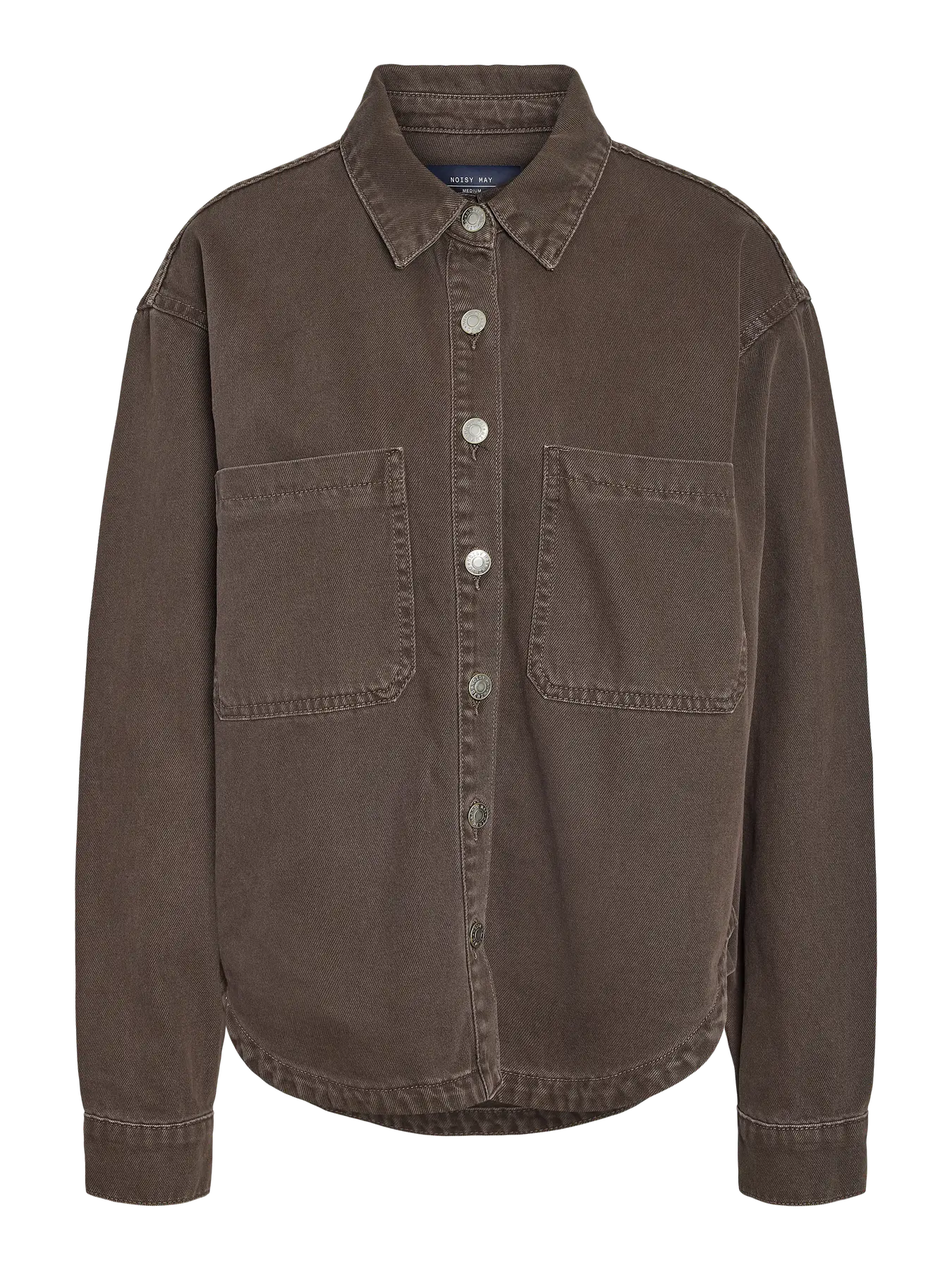 NM ALVA DENIM JACKET - CHOCOLATE BROWN