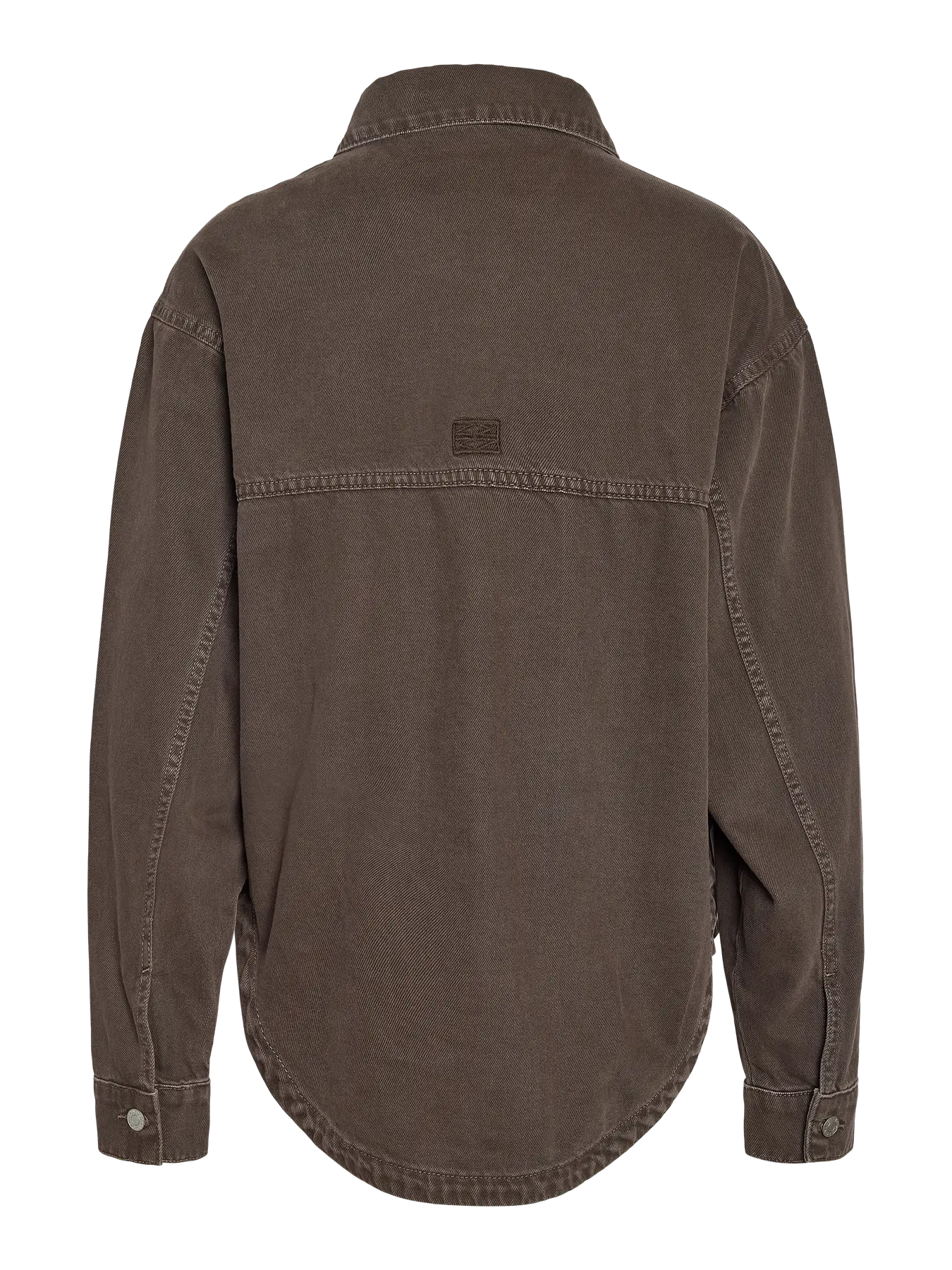 NM ALVA DENIM JACKET - CHOCOLATE BROWN