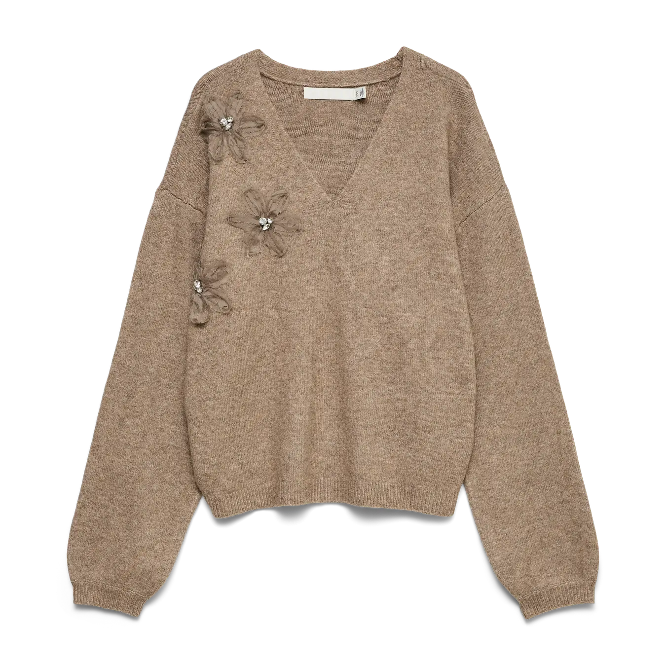 VM SMERALDA V NECK PULLOVER - FOSSIL