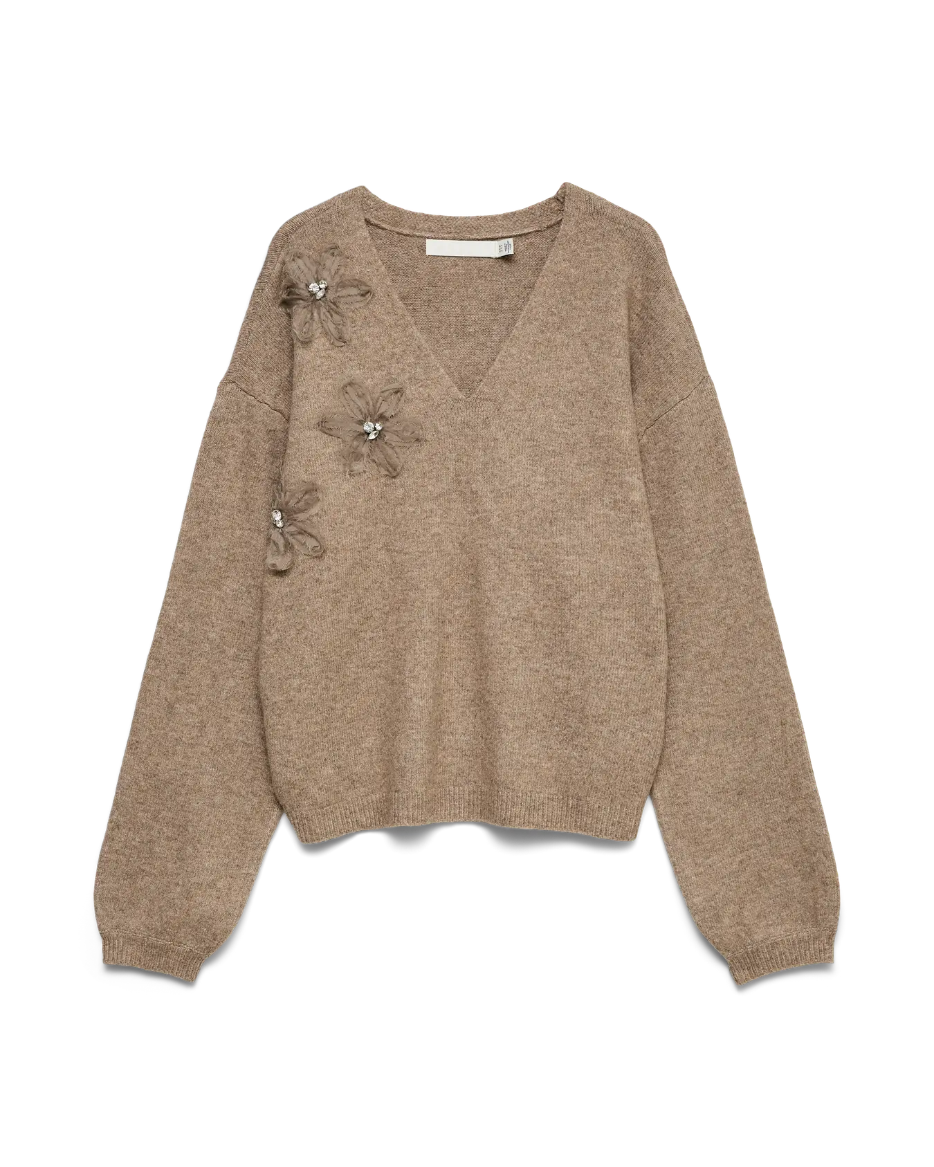 VM SMERALDA V NECK PULLOVER - FOSSIL