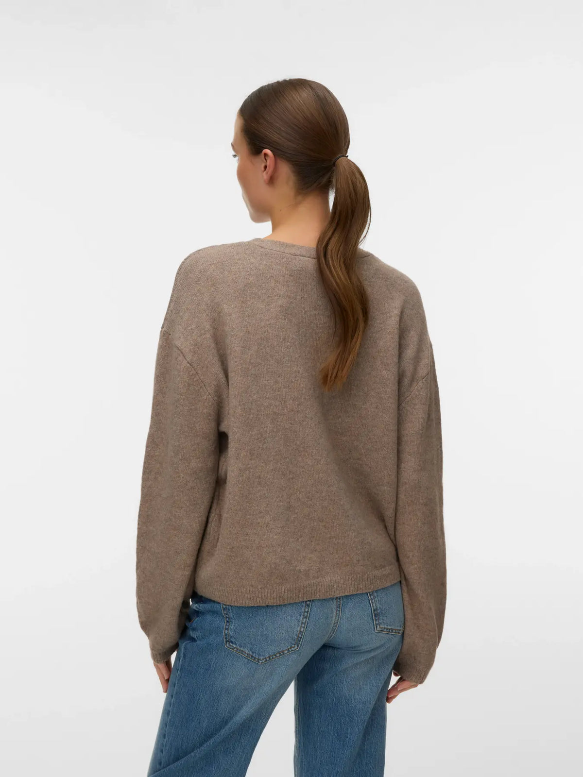 VM SMERALDA V NECK PULLOVER - FOSSIL