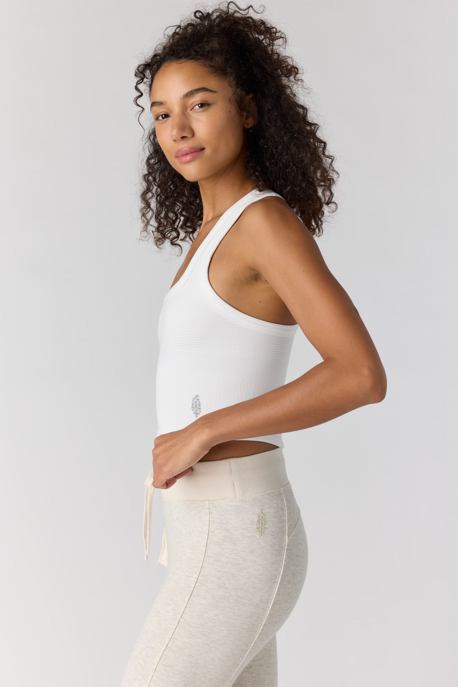 FREE PEOPLE FREE THROW NEW HEIGHTS CAMI - WHITE
