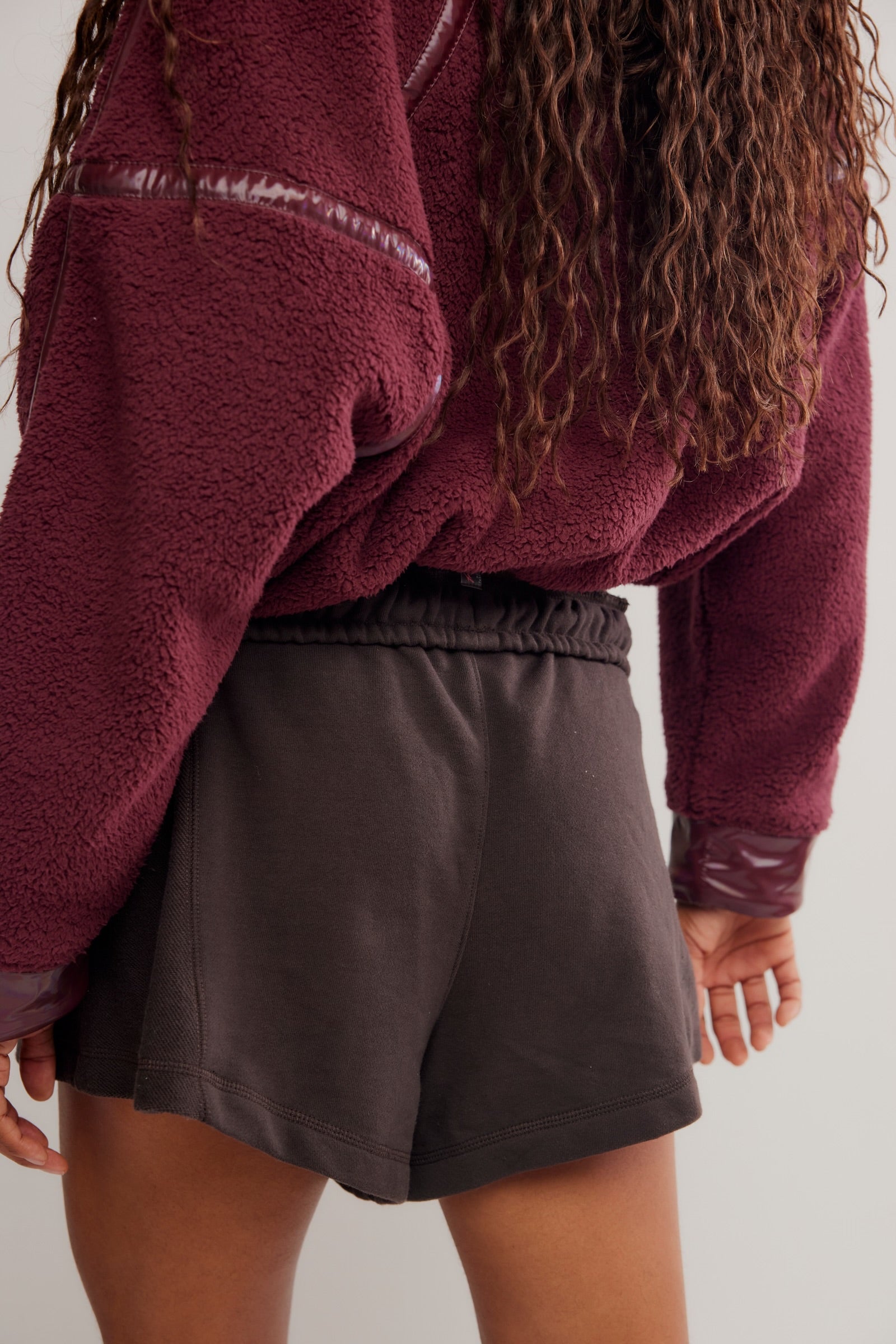 FREE PEOPLE HIGH PRESS SHORT - CHOCOLATE