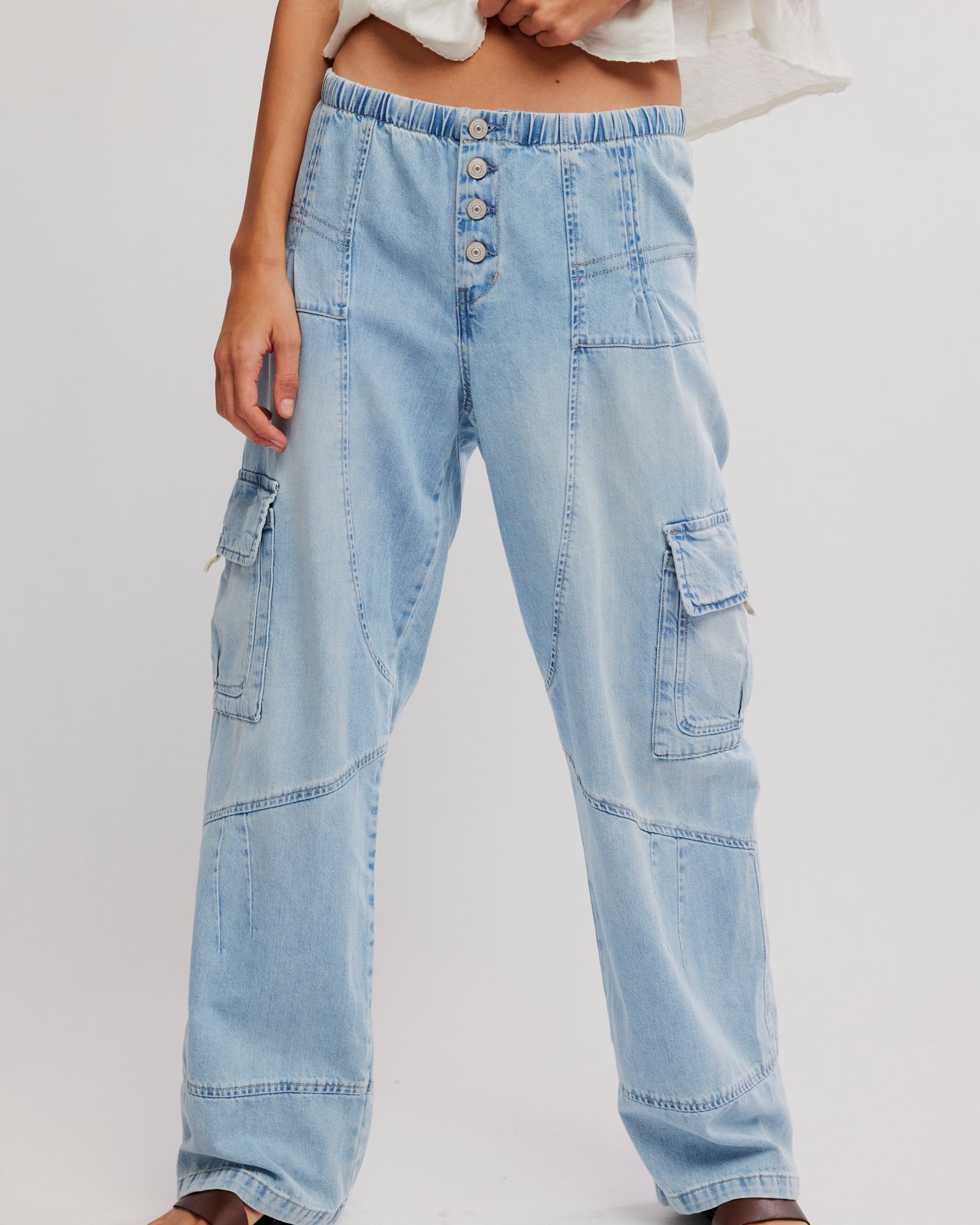 FREE PEOPLE WALLFLOWER PULL ON PANT - VICTORIA