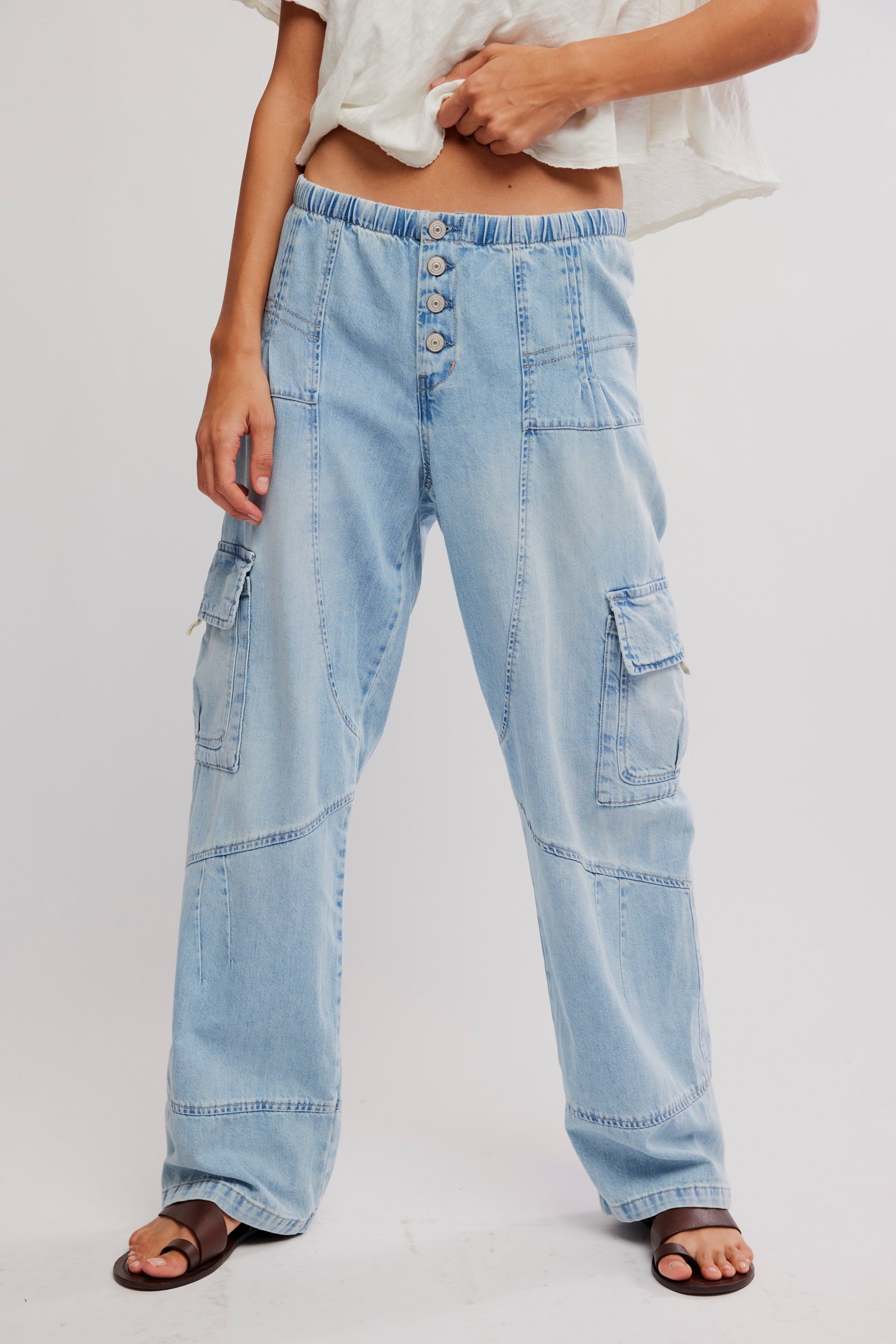 FREE PEOPLE WALLFLOWER PULL ON PANT - VICTORIA