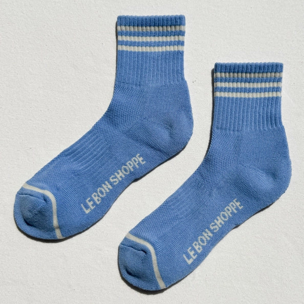 LE BON SHOPPE GIRLFRIEND SOCKS - PARISIAN BLUE