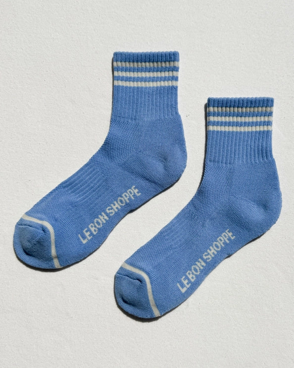 LE BON SHOPPE GIRLFRIEND SOCKS - PARISIAN BLUE