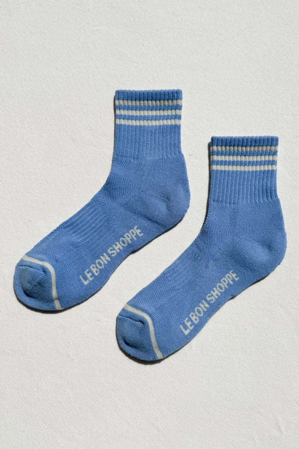 LE BON SHOPPE GIRLFRIEND SOCKS - PARISIAN BLUE