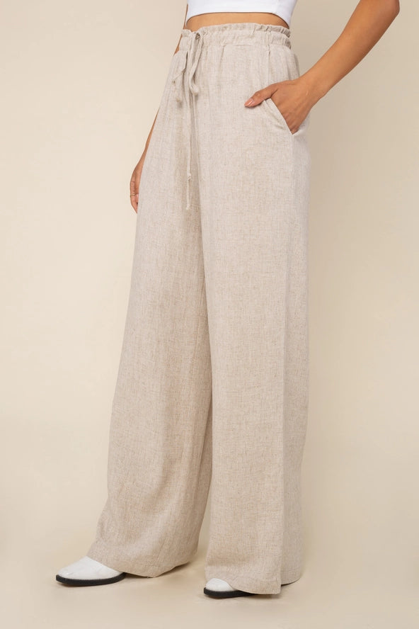 COVE LINEN PANT - NATURAL