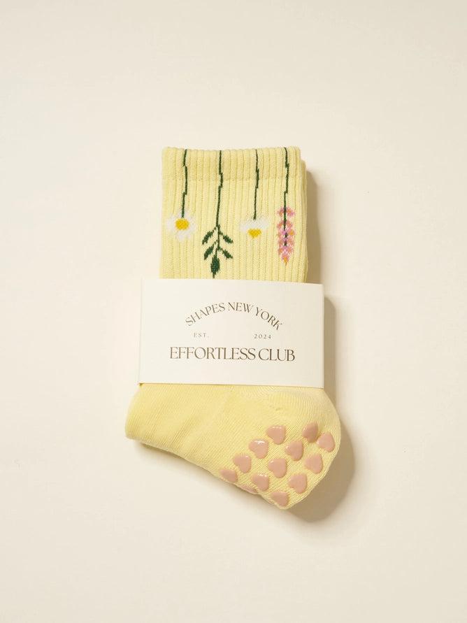 EFFORTLESS CLUB GRIP SOCKS - YELLOW