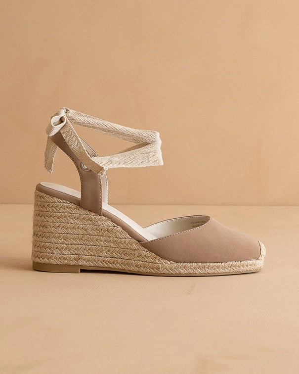 THE ALONDRA ESPADRILLE WEDGE - CEDAR WOOD