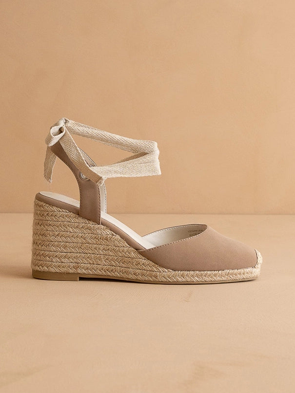 THE ALONDRA ESPADRILLE WEDGE - CEDAR WOOD