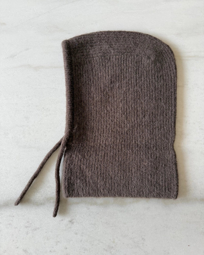FUZZY ALPACA BALACLAVA - BROWN