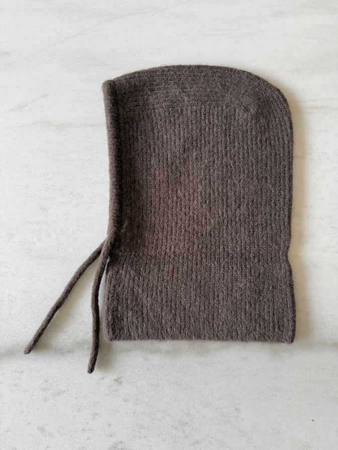 FUZZY ALPACA BALACLAVA - BROWN