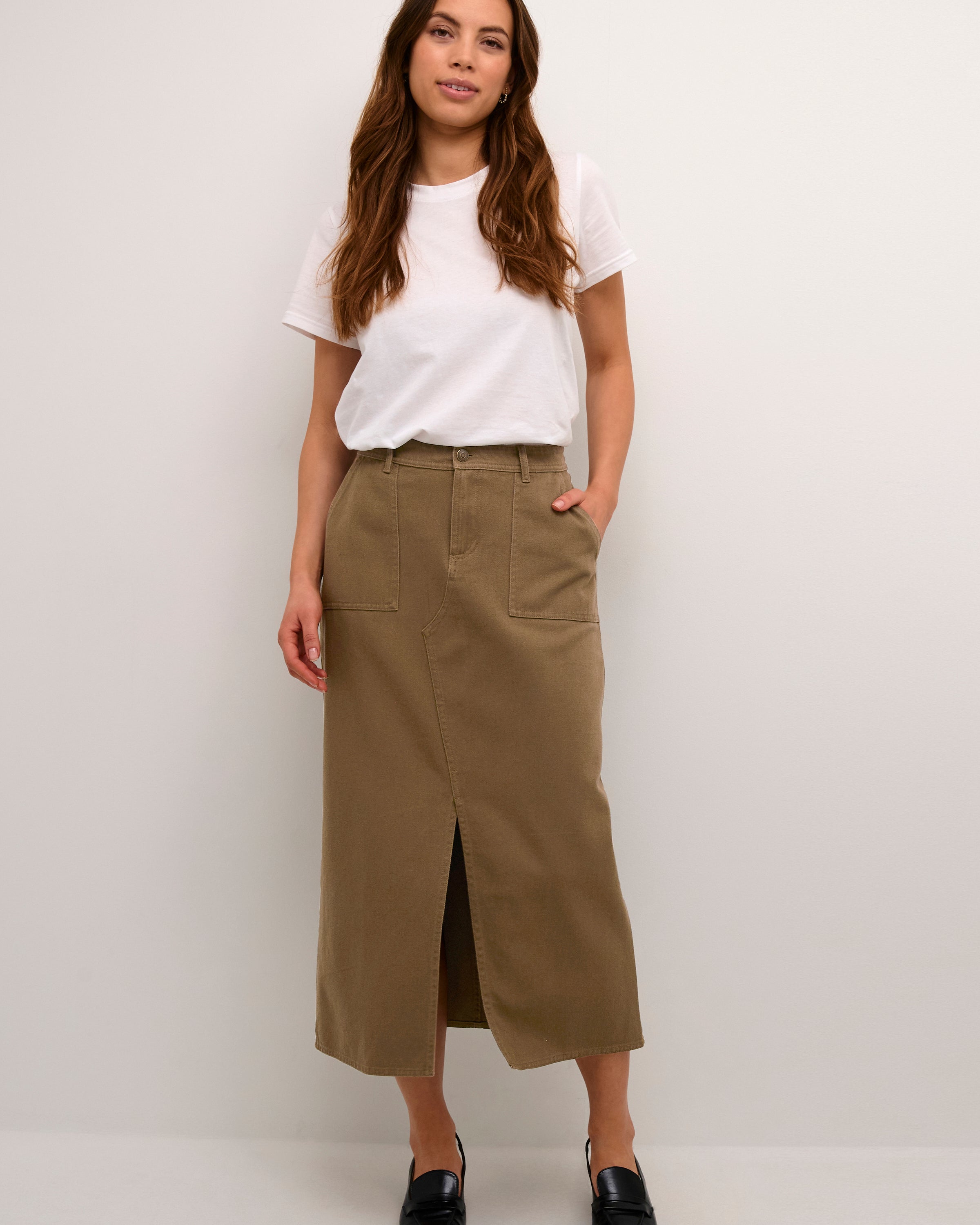 REBA SKIRT WITH SLIT - CUB