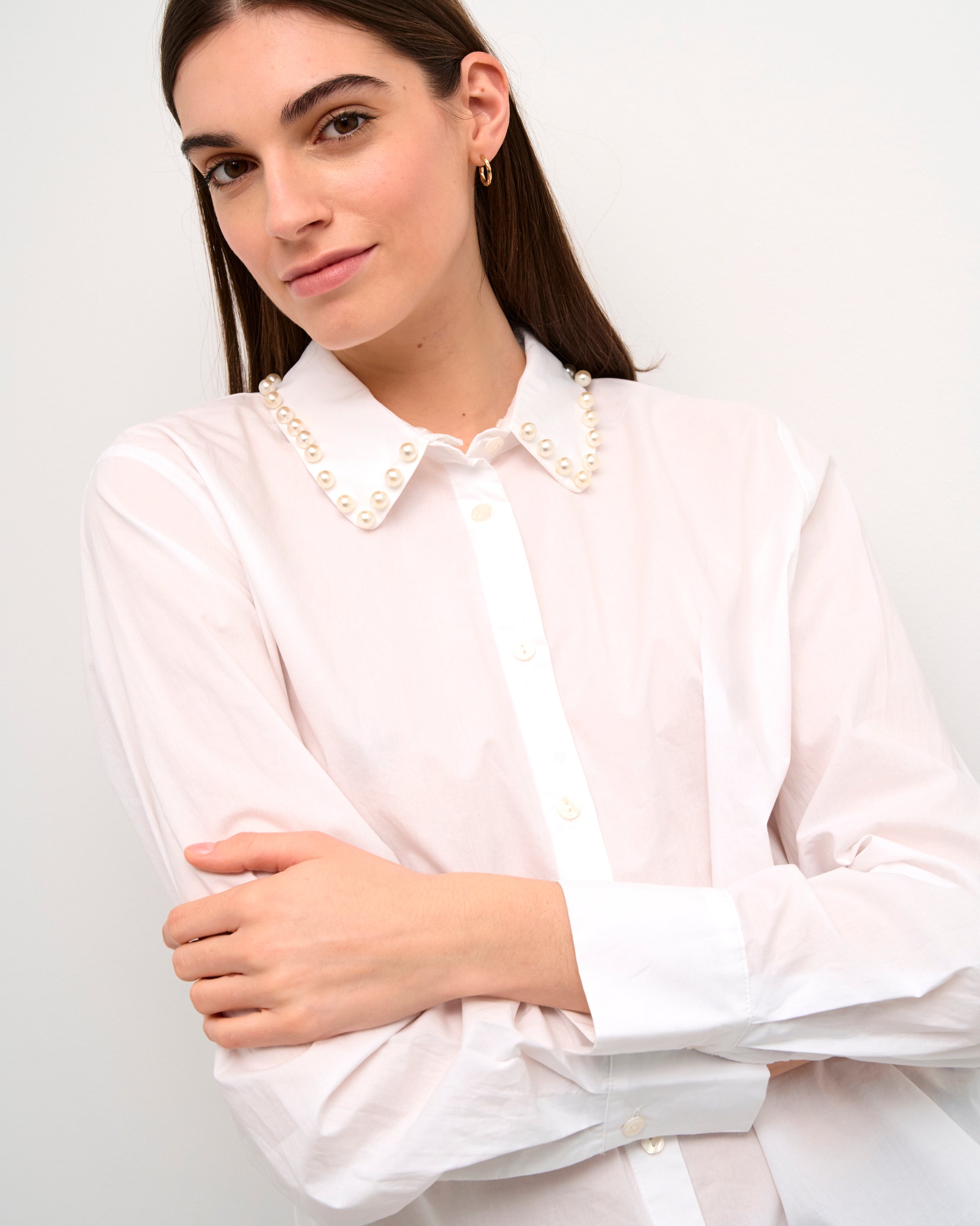 ENSO PEARL BLOUSE - SPRING GARDENIA