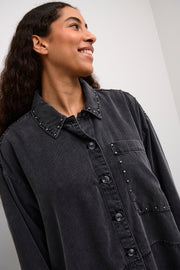 CARITA JACKET - BLACK WASH - LAST SIZE XS/S