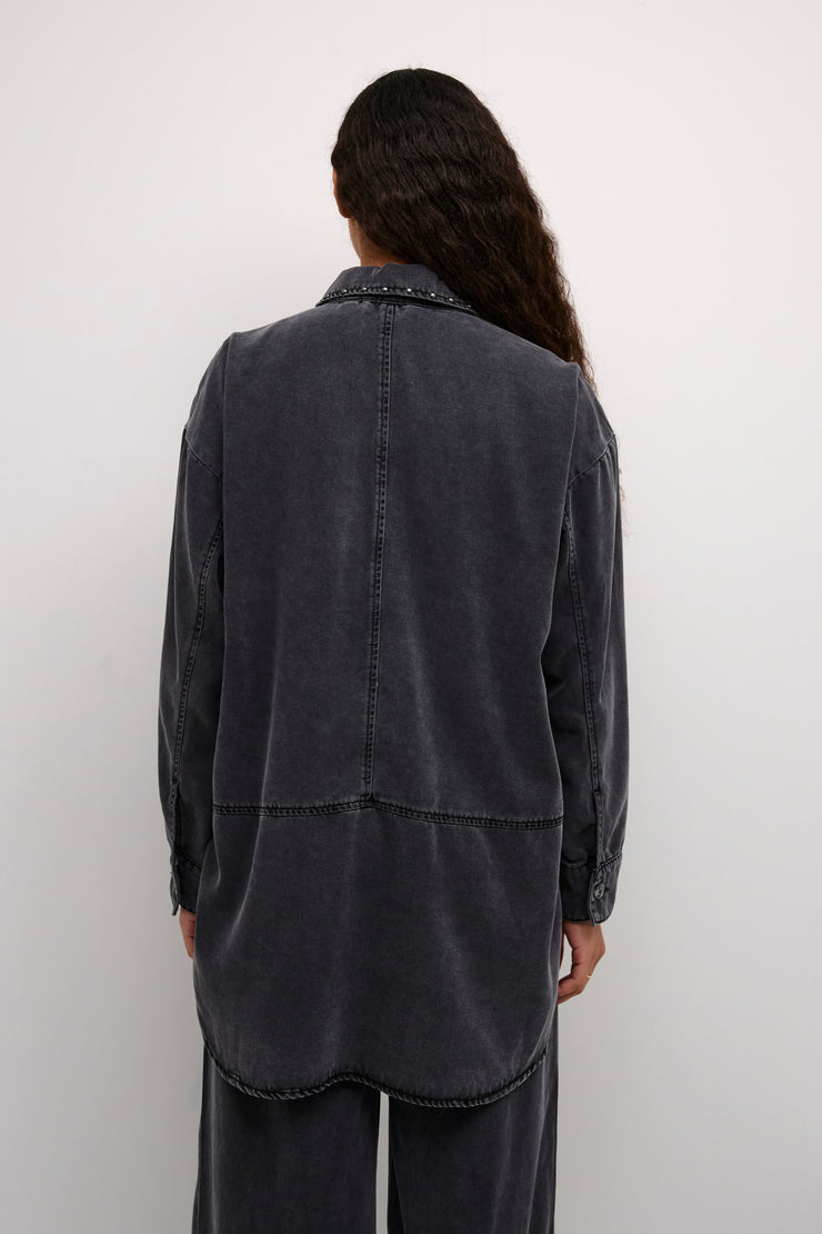 CARITA JACKET - BLACK WASH - LAST SIZE XS/S