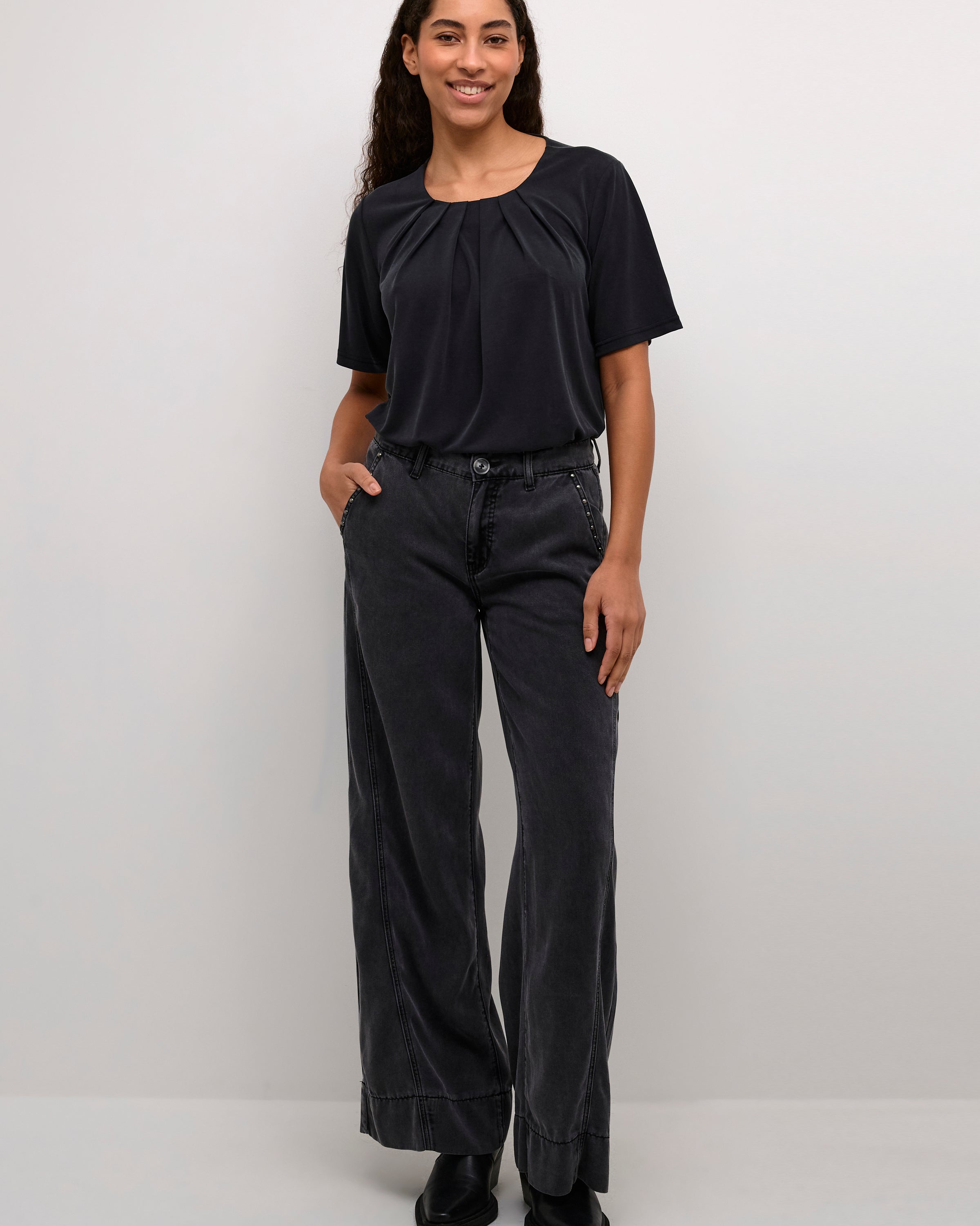 CARITA PANTS - BLACK WASH