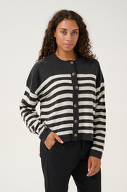 BAY STRIPED CARDIGAN - PHAMTON + WHITECAP