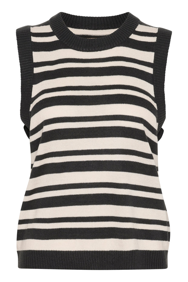 BAY STRIPED VEST - PHANTOM + WHITECAP