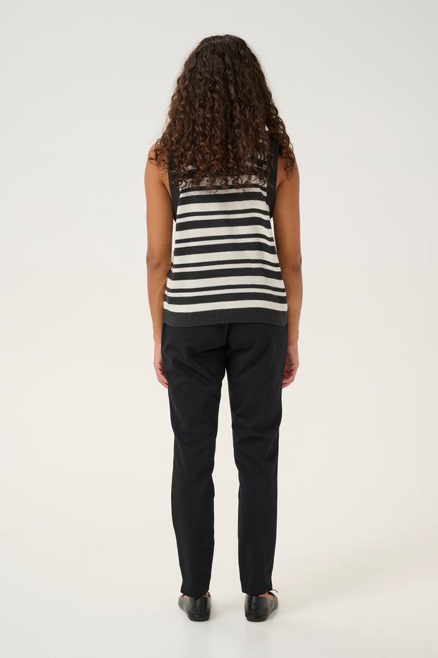 BAY STRIPED VEST - PHANTOM + WHITECAP