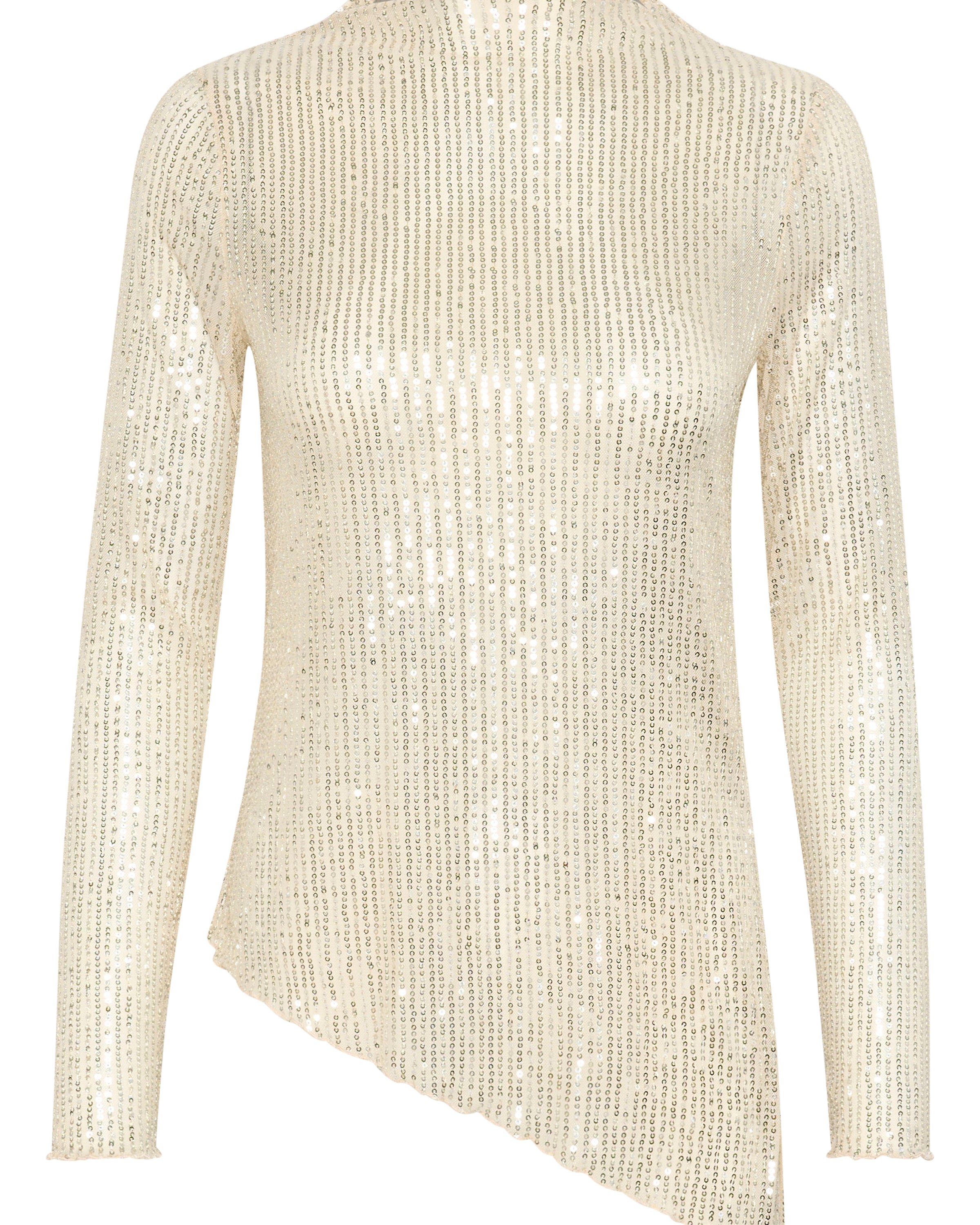 GIYA SEQUINS BLOUSE - CHAMPAGNE
