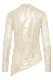 GIYA SEQUINS BLOUSE - CHAMPAGNE