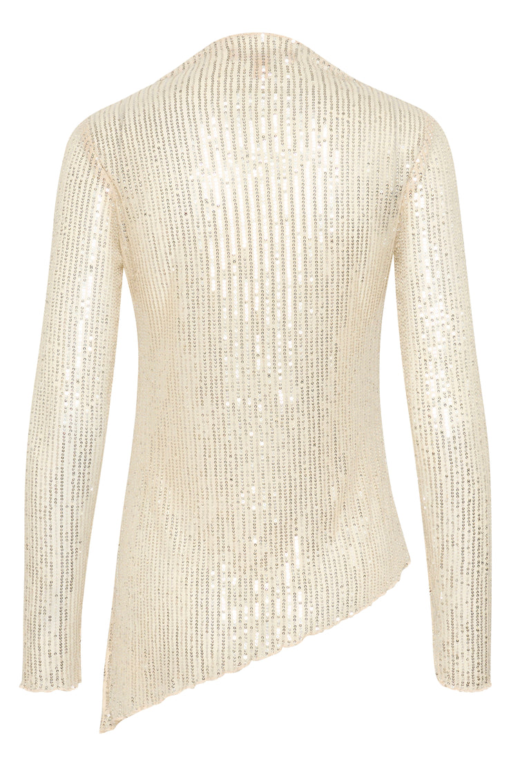 GIYA SEQUINS BLOUSE - CHAMPAGNE