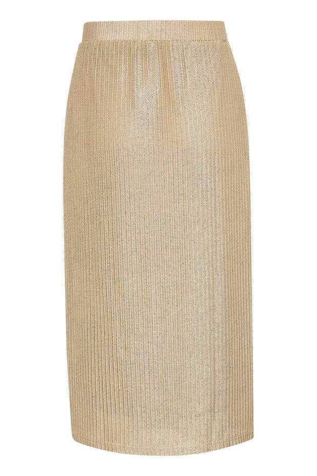 ANJA SEQUIN SKIRT - GOLD