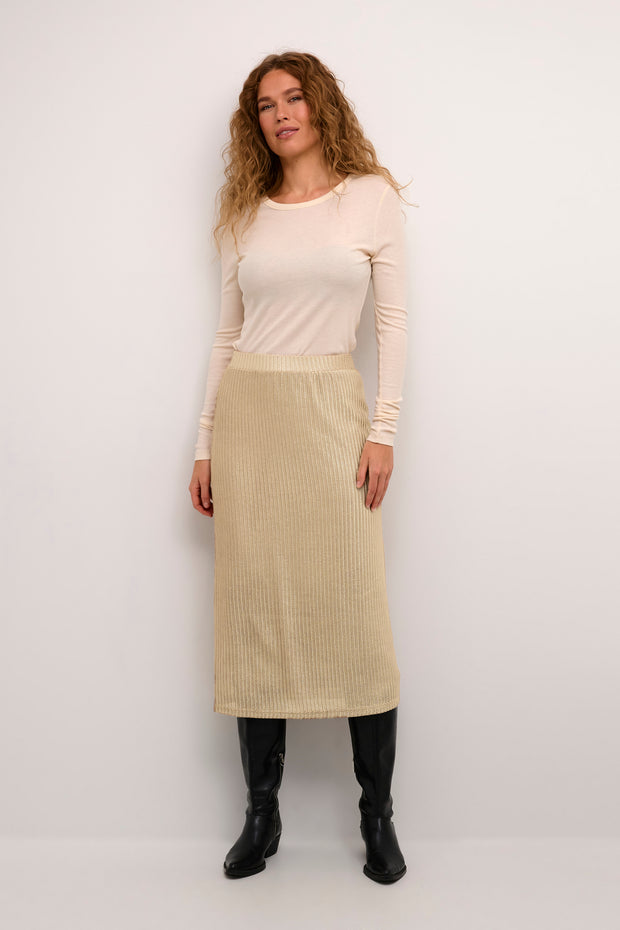 ANJA SEQUIN SKIRT - GOLD