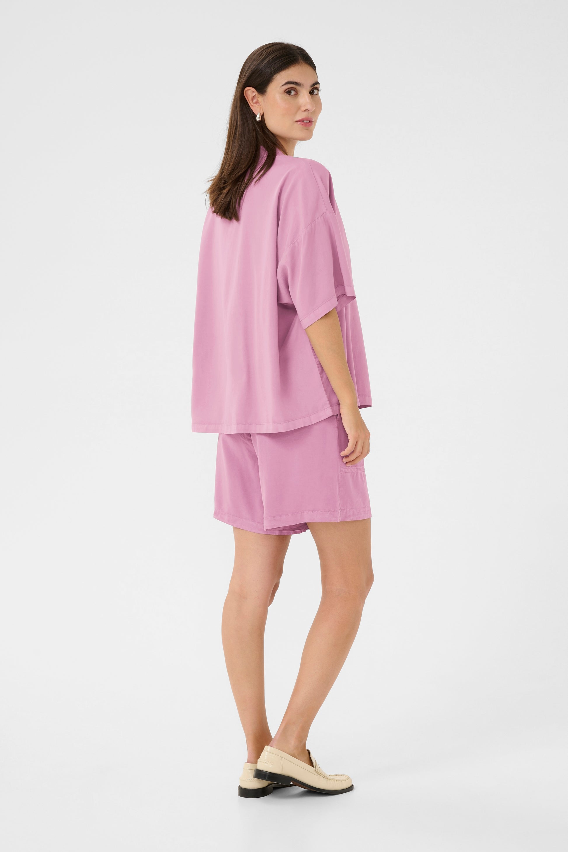 CULTURE CLARINA V NECK BLOUSE - VALERIAN