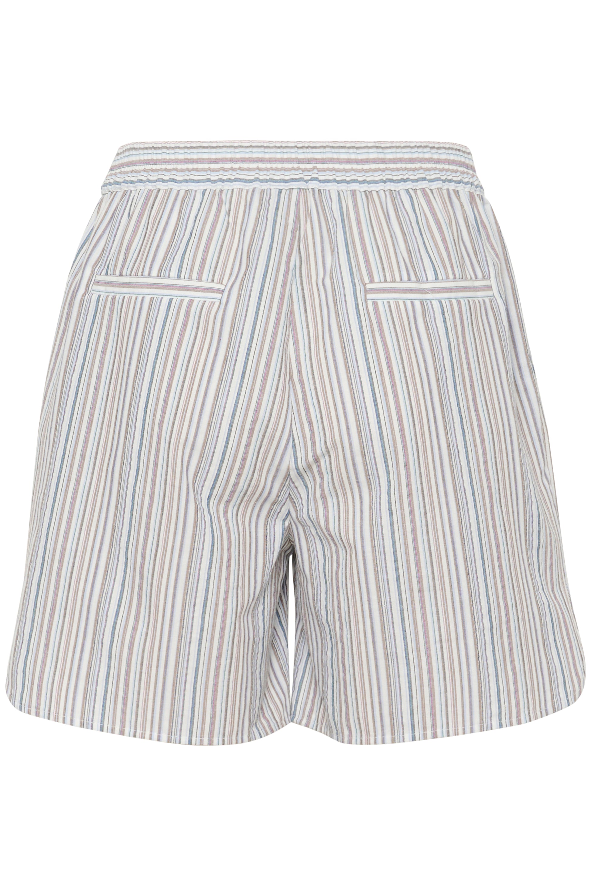 CULTURE TWILA STRIPED SHORTS - BLUE