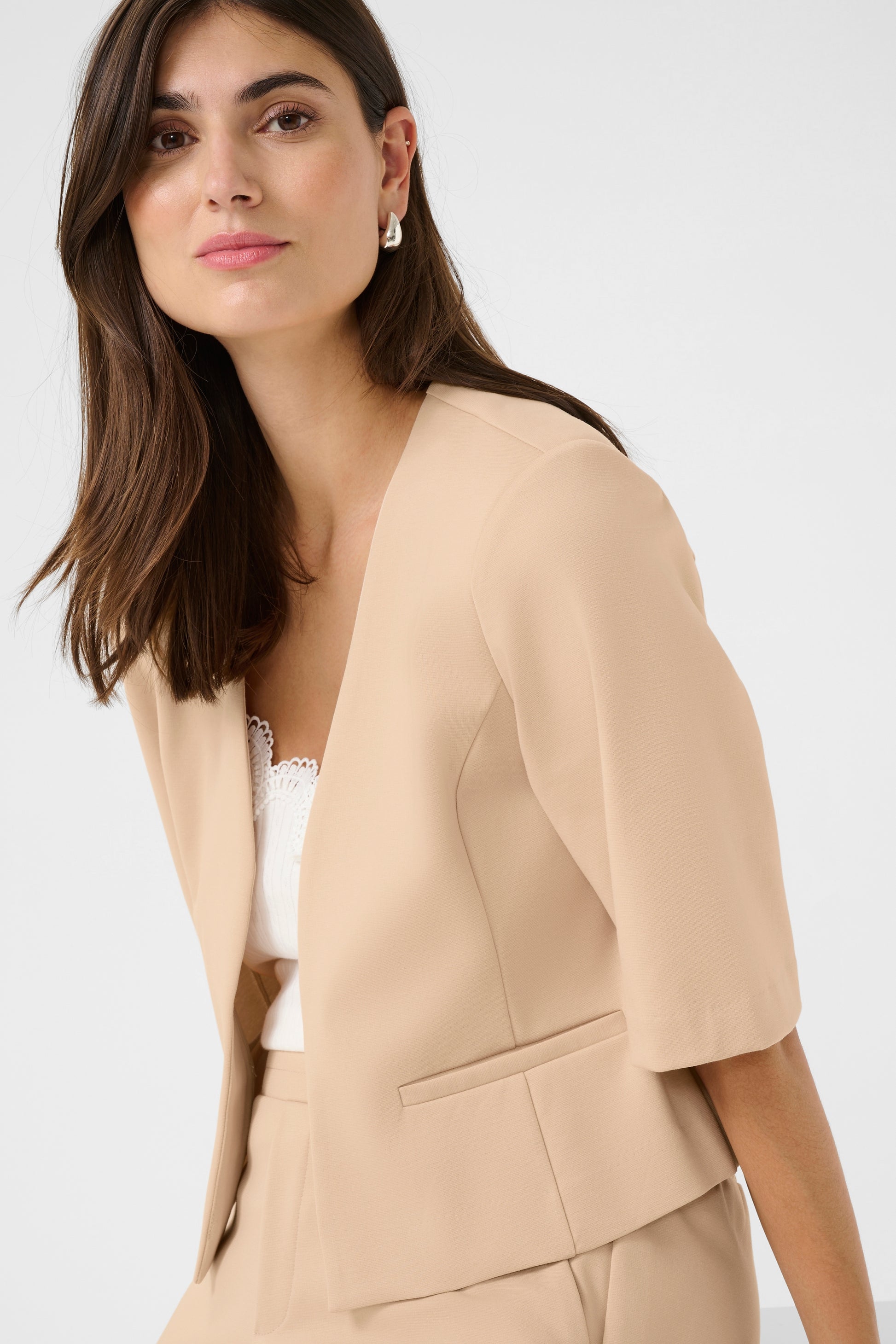 CULTURE CIRA SS JACKET - SMOKE GRAY