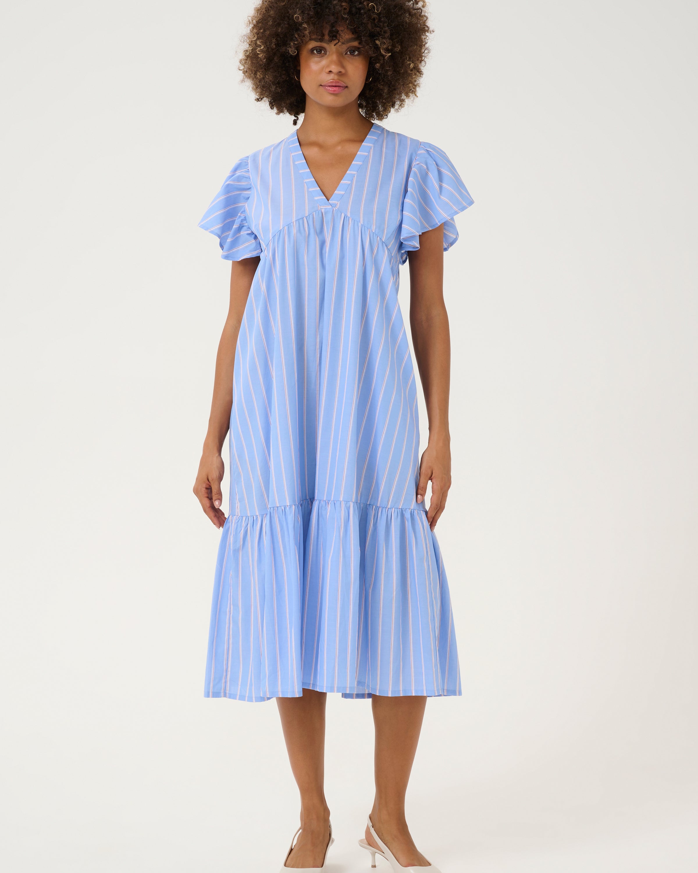CUTLURE VELO DRESS - BLUE STRIPE - LAST SIZE XS