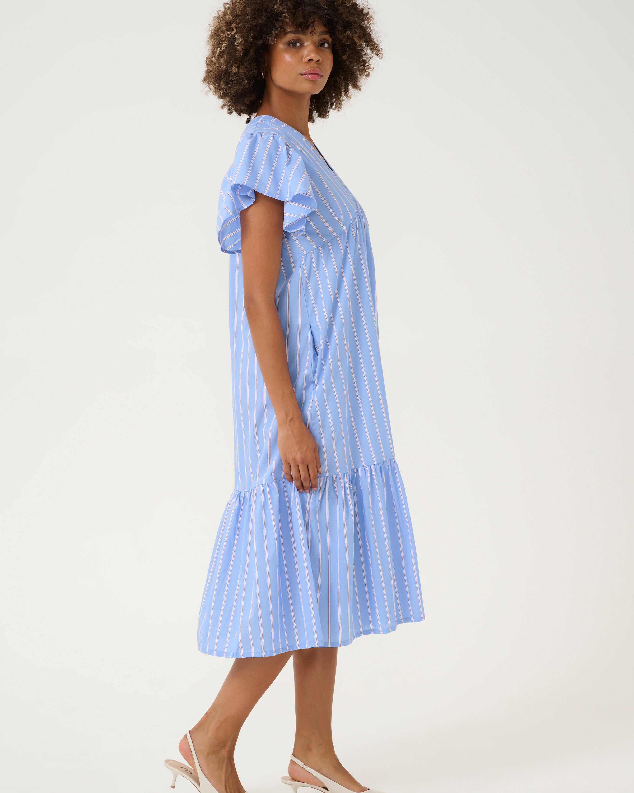 CUTLURE VELO DRESS - BLUE STRIPE - LAST SIZE XS