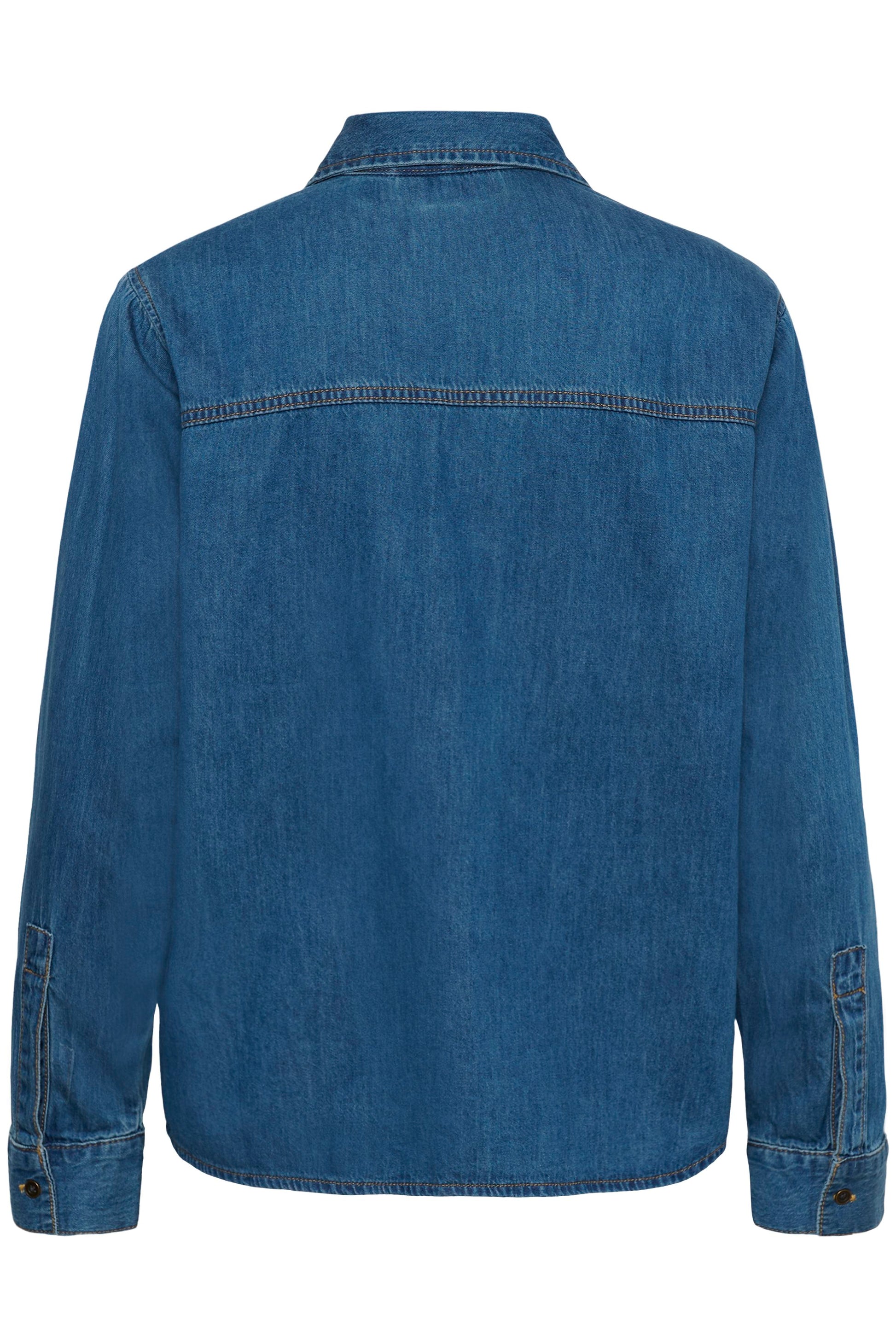 CULTURE MOLA DENIM SHIRT - DARK BLUE WASH