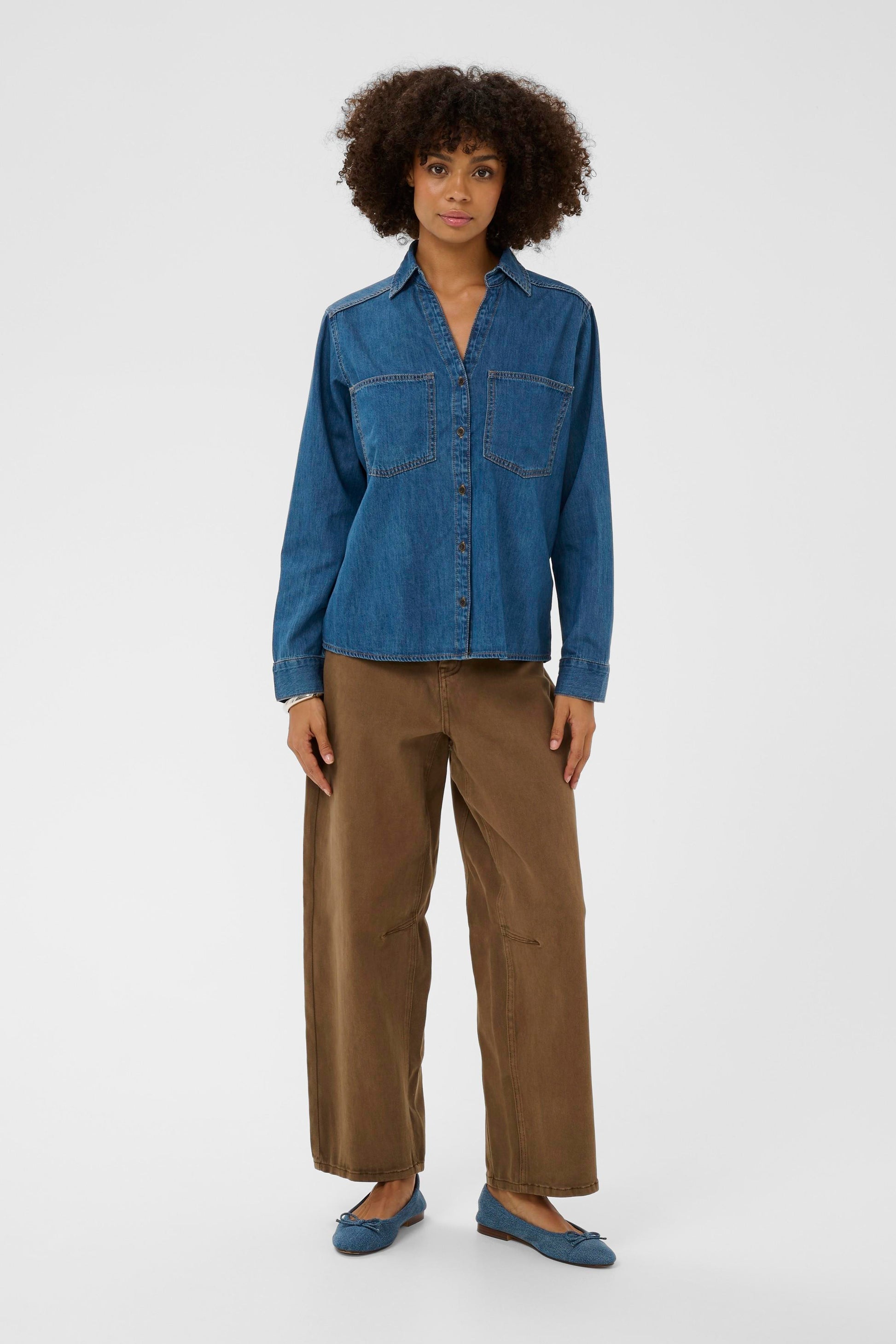 CULTURE MOLA DENIM SHIRT - DARK BLUE WASH