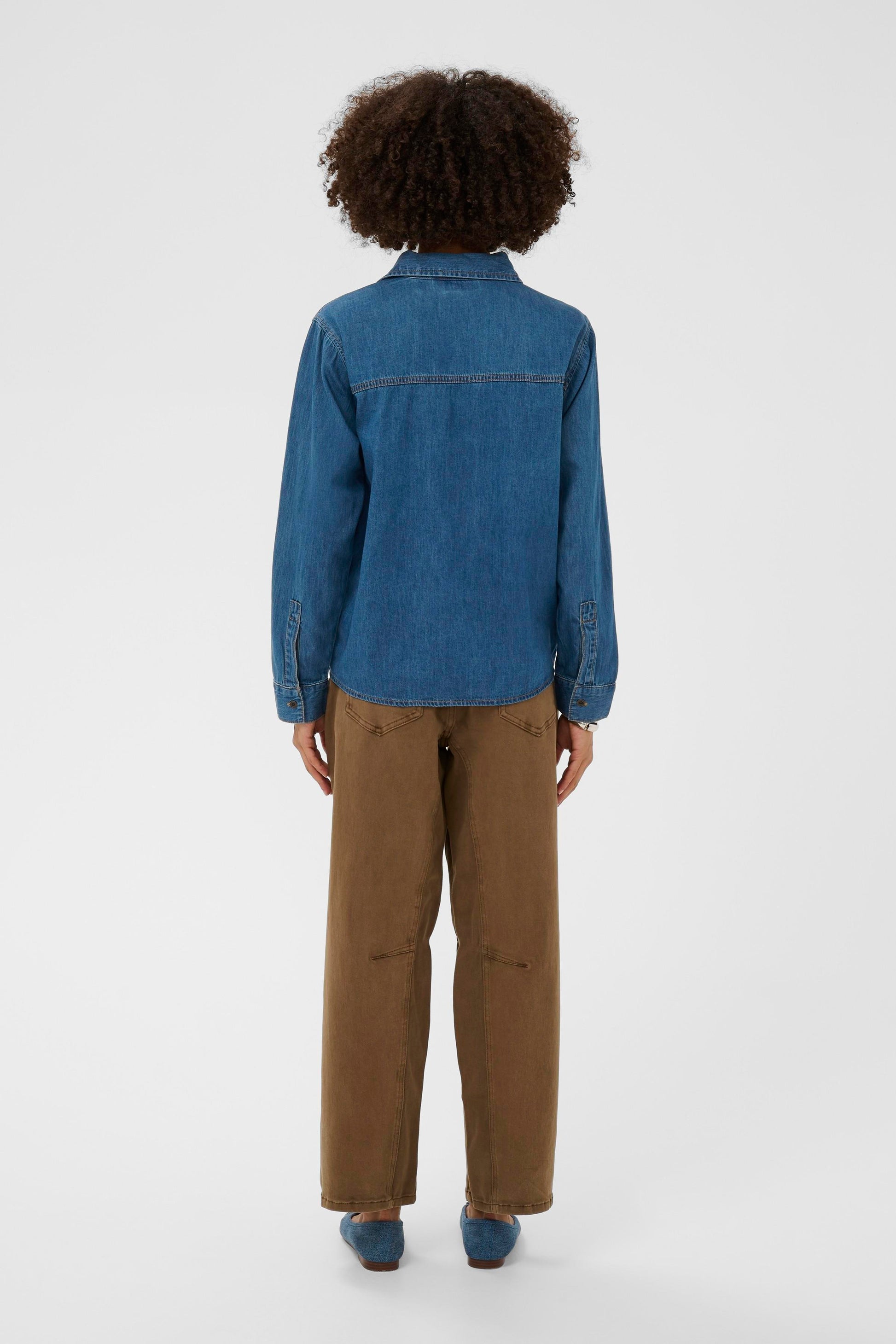 CULTURE MOLA DENIM SHIRT - DARK BLUE WASH