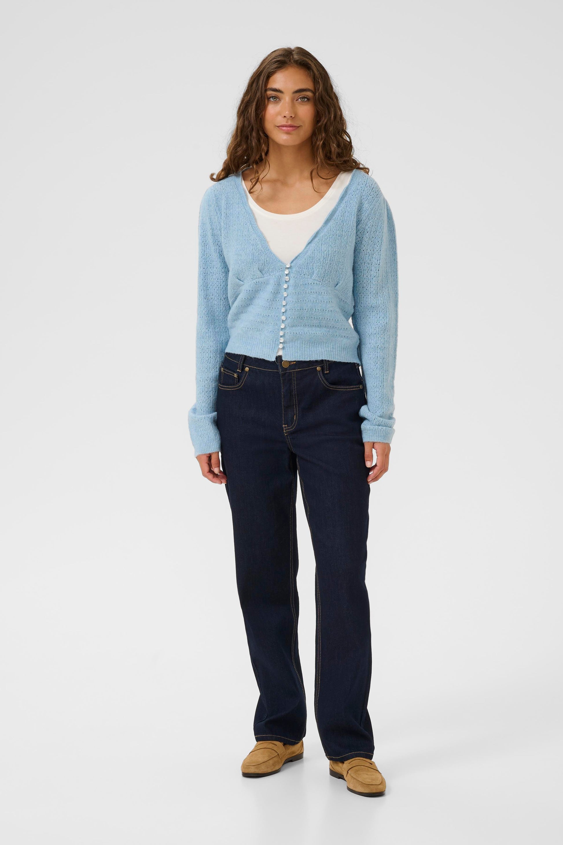 CULTURE JULIETTA CARDIGAN - CASHMERE BLUE