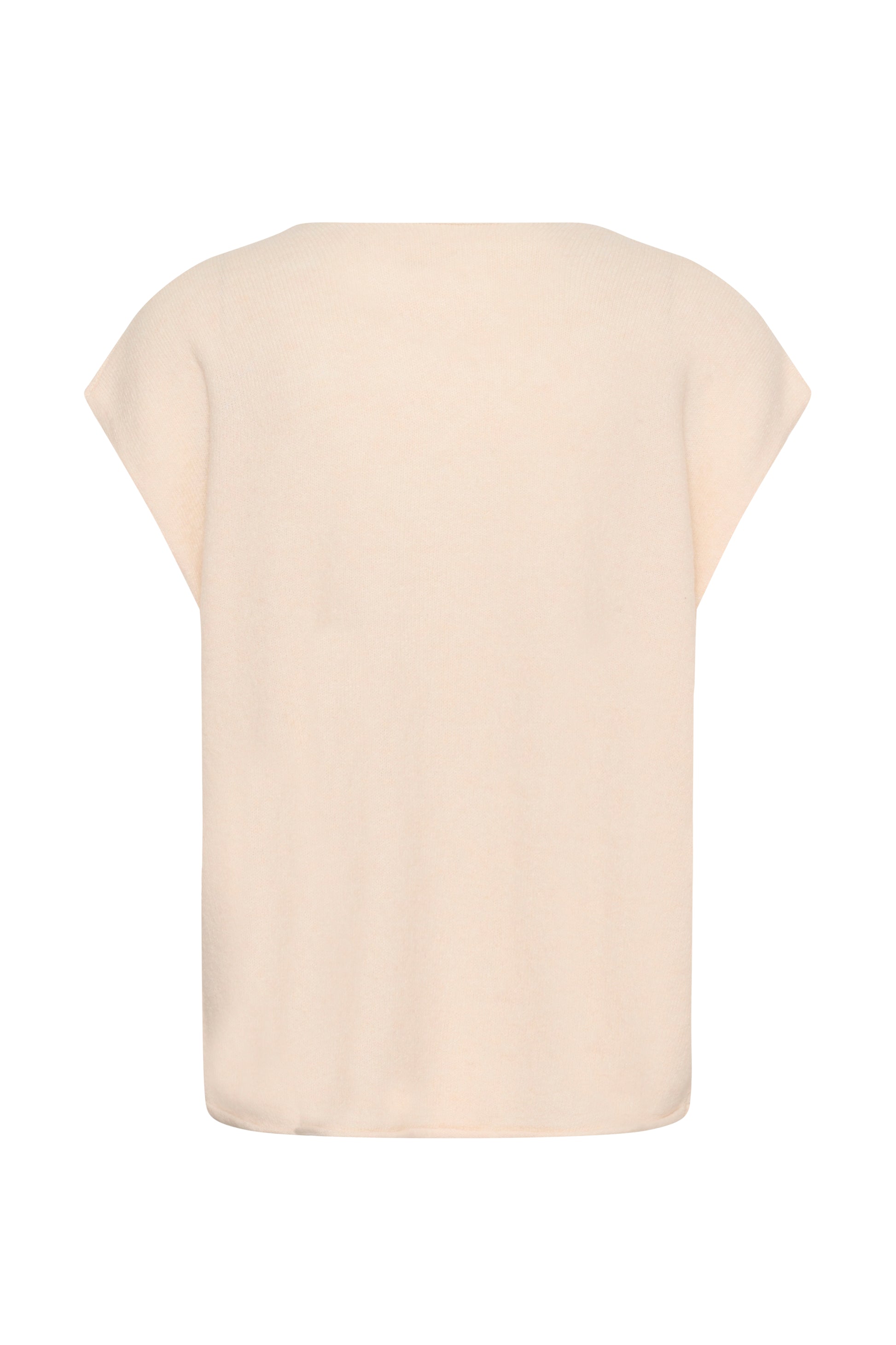 CULTURE BENNI BUTTON VEST - WHITECAP