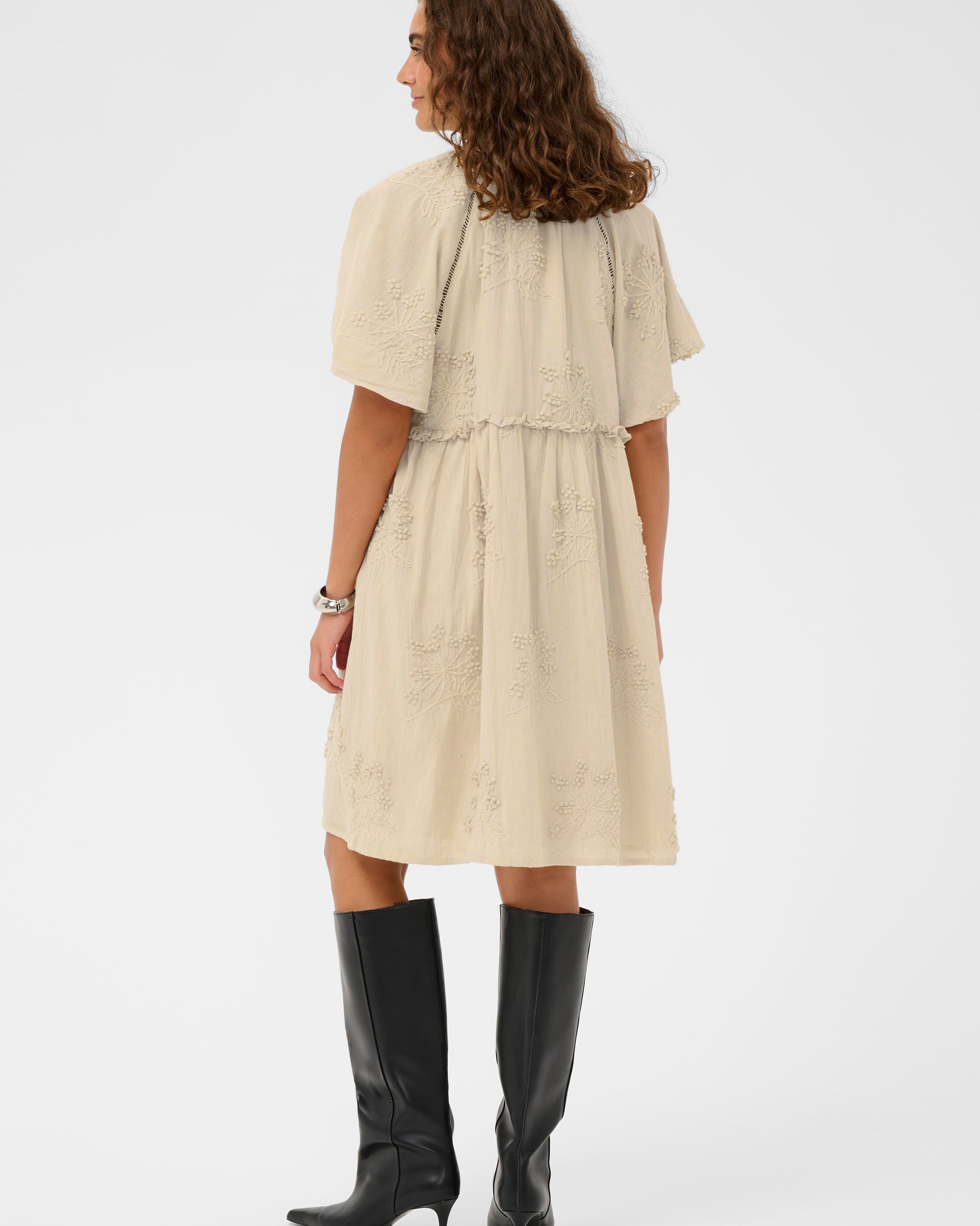 CULTURE JALIA DRESS - OYSTER GREY