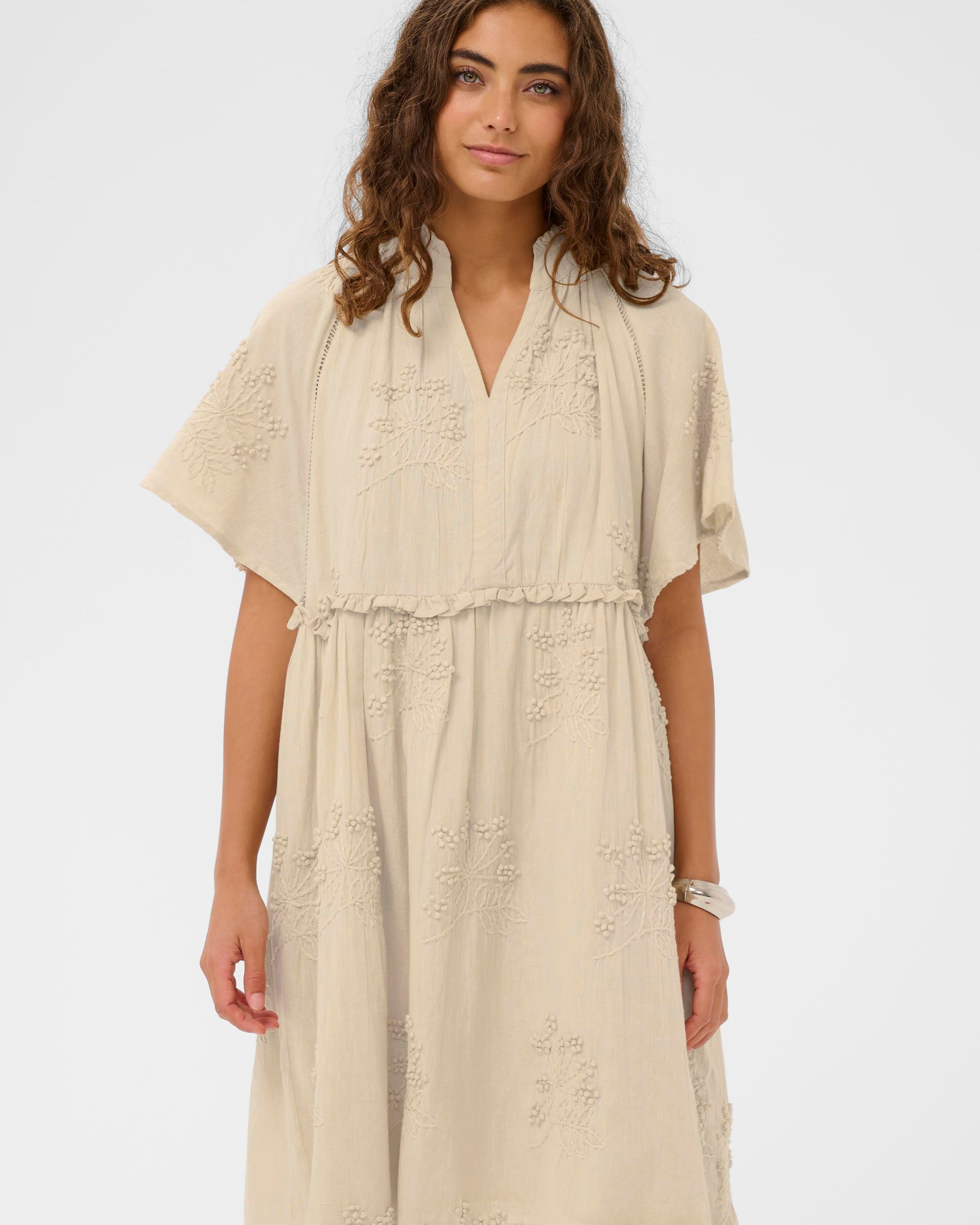 CULTURE JALIA DRESS - OYSTER GREY