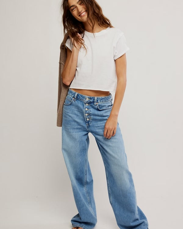 FREE PEOPLE NIA BOYFRIEND JEANS - FRIDAY