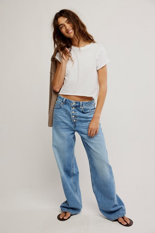 FREE PEOPLE NIA BOYFRIEND JEANS - FRIDAY