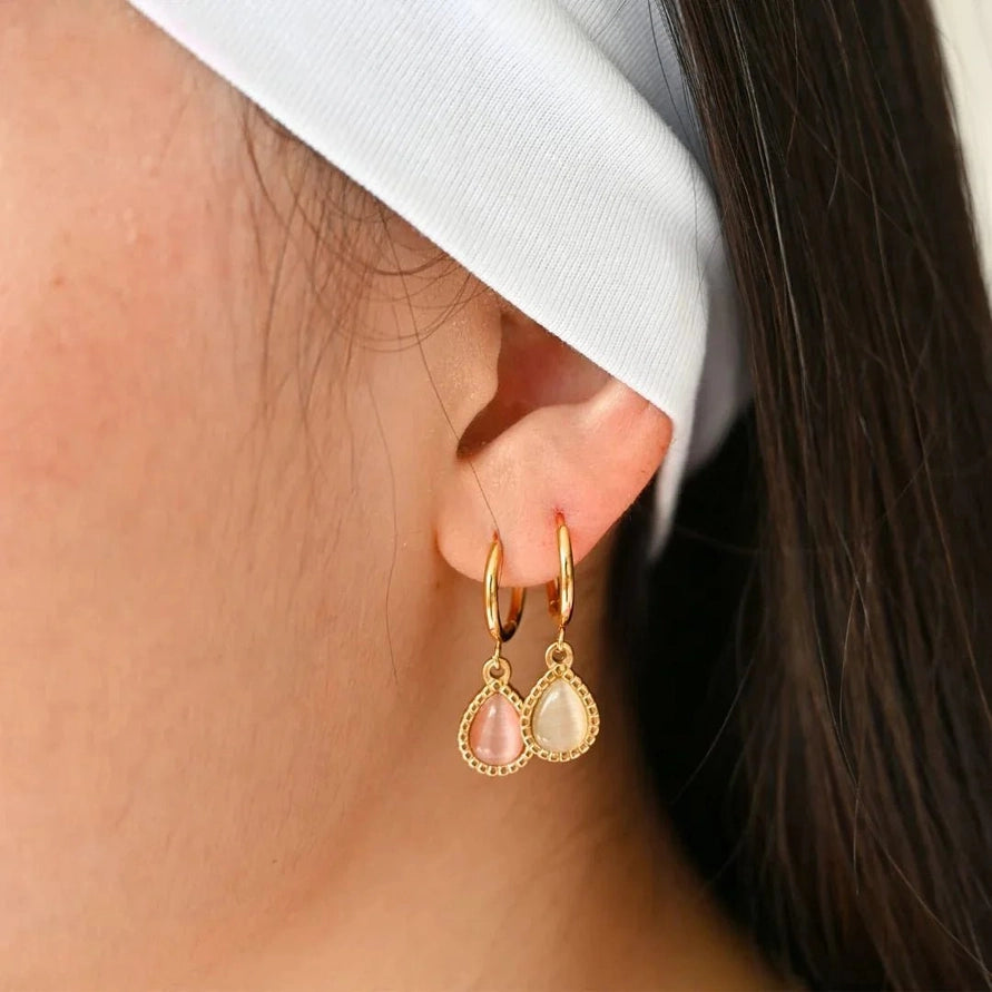 SUNNY SUNDAY POLLY EARRINGS - WHITE
