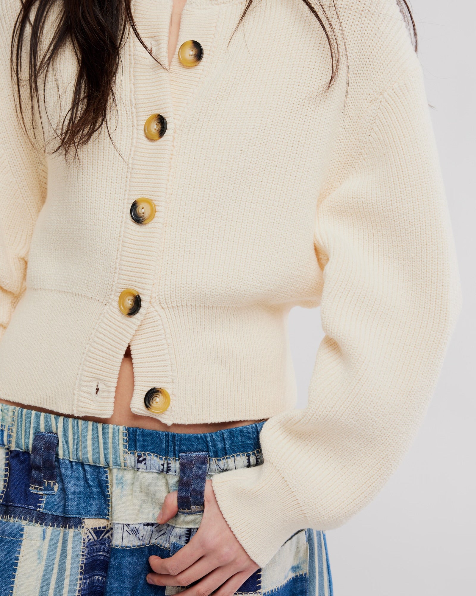 FREE PEOPLE VIENNA CARDIGAN - VANILLA